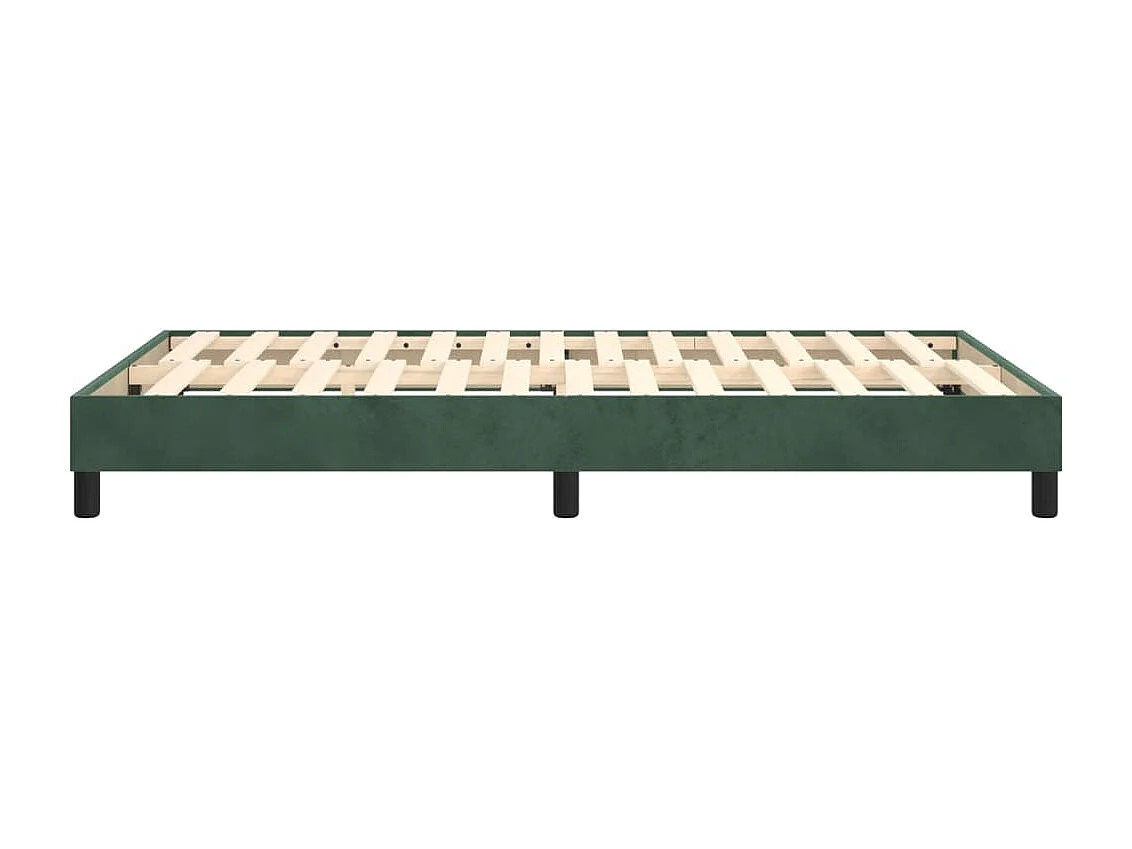 Lit simple | Lit adulte, enfant | Cadre de lit vert foncé 120x200 cm velours