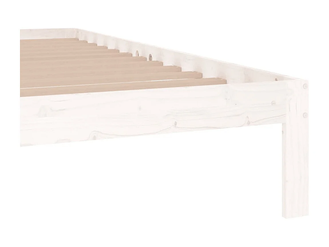 Lit double | Lit adulte | Cadre de lit blanc 180x200 cm