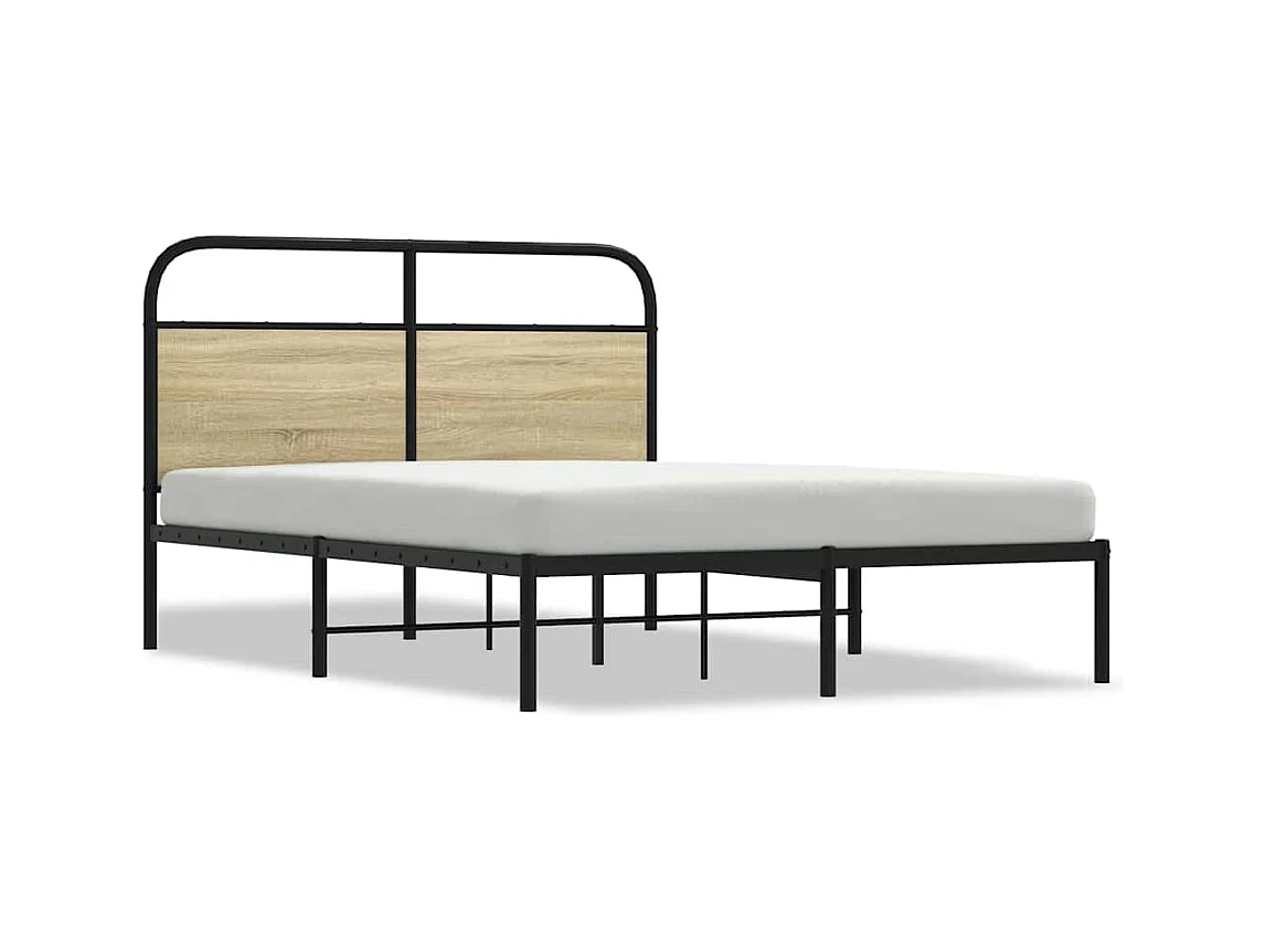 Lit double | Lit adulte | Cadre de lit 140x200 cm chêne sonoma