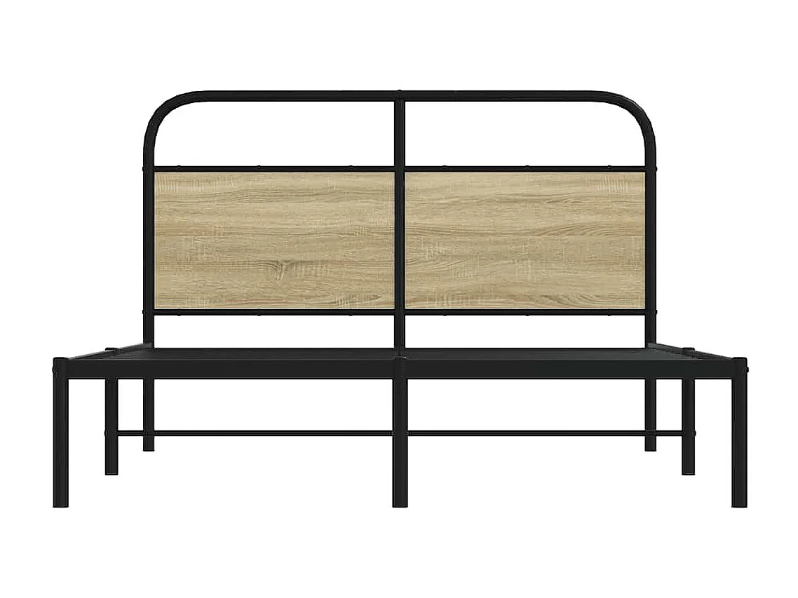 Lit double | Lit adulte | Cadre de lit 140x200 cm chêne sonoma