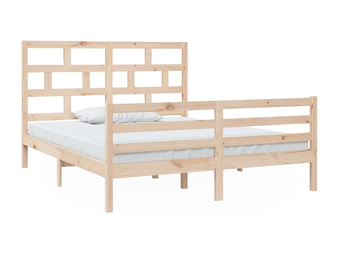 Lit double | Lit adulte | Cadre de lit bois massif 160x200 cm