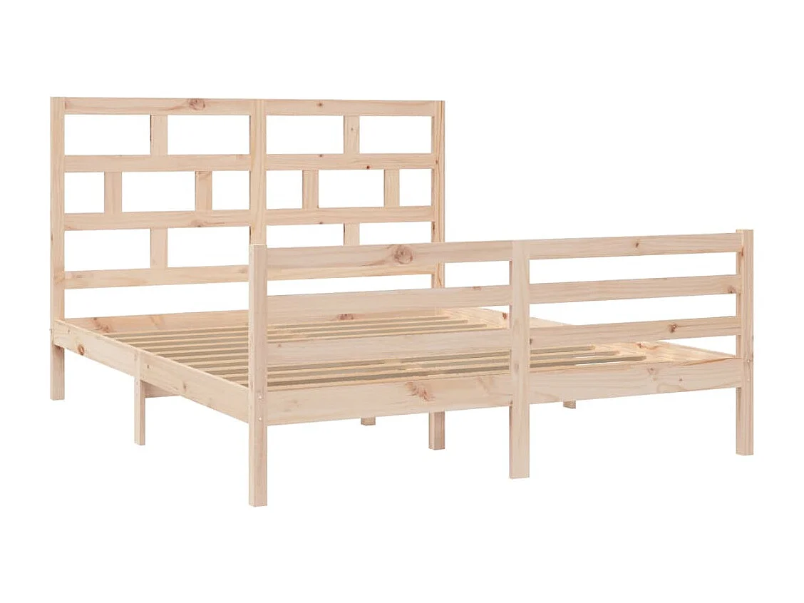 Lit double | Lit adulte | Cadre de lit bois massif 160x200 cm