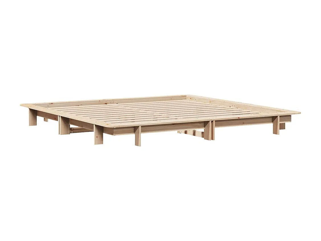 Lit double | Lit adulte | Cadre de lit 180x200 cm bois massif de pin
