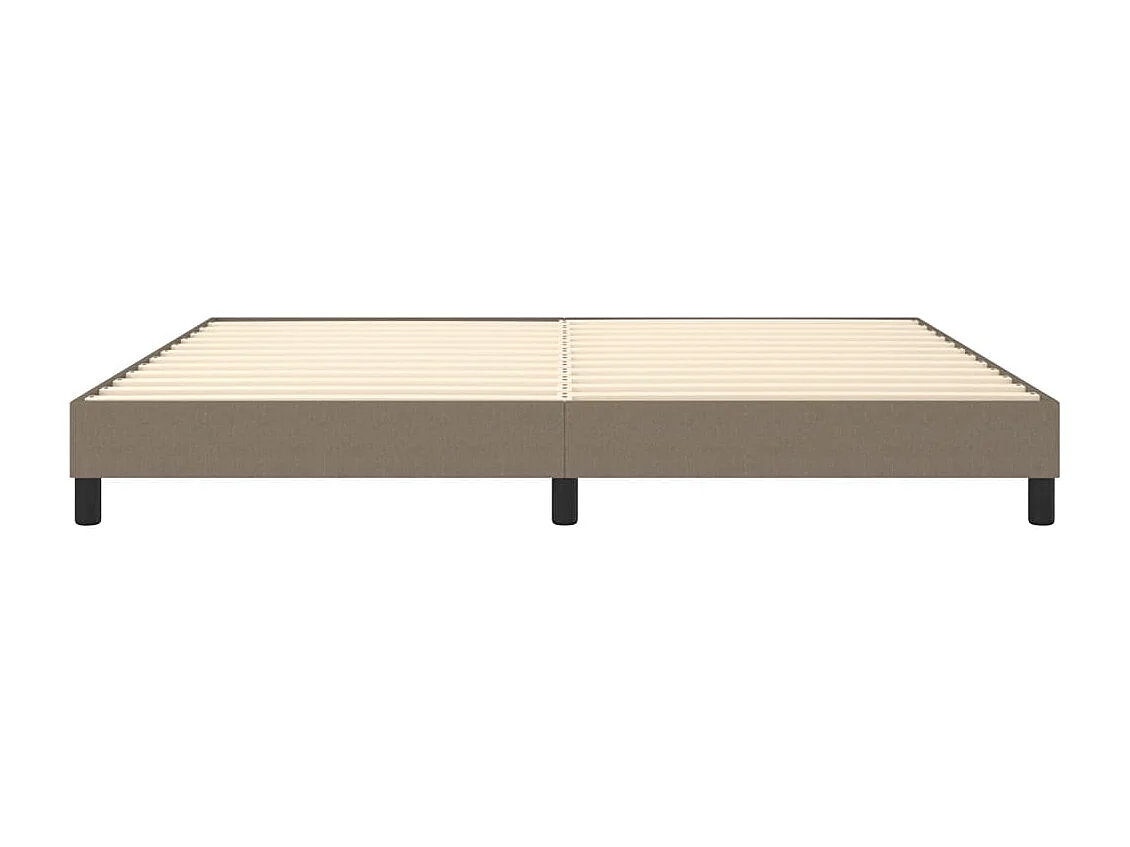Lit double | Lit adulte | Cadre de lit taupe 200x200 cm tissu