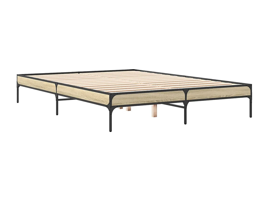 Lit double | Lit adulte | Cadre de lit chêne sonoma 140x200 cm