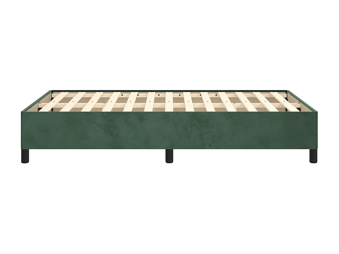 Lit simple | Lit adulte, enfant | Cadre de lit vert foncé 120x190 cm velours