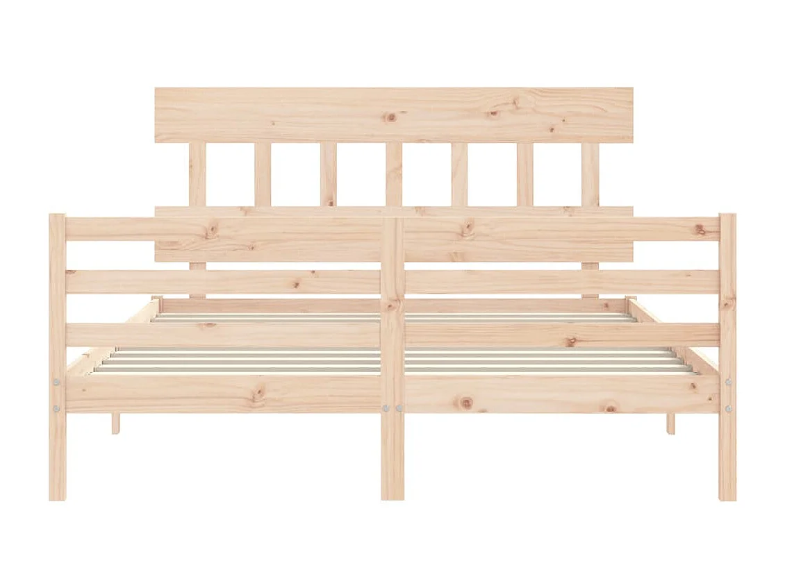 Lit double | Lit adulte | Cadre de lit 160x200 cm bois massif