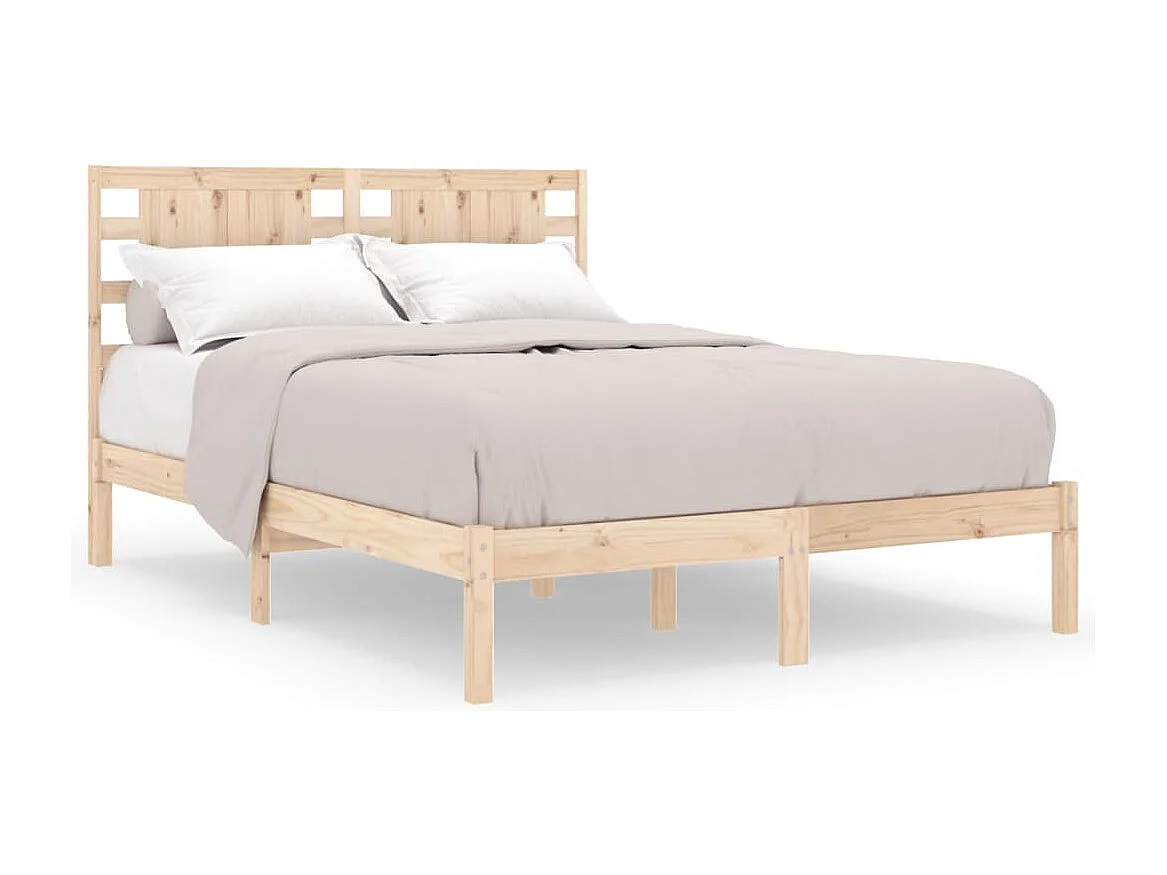 Lit double | Lit adulte | Cadre de lit 200x200 cm bois massif de pin