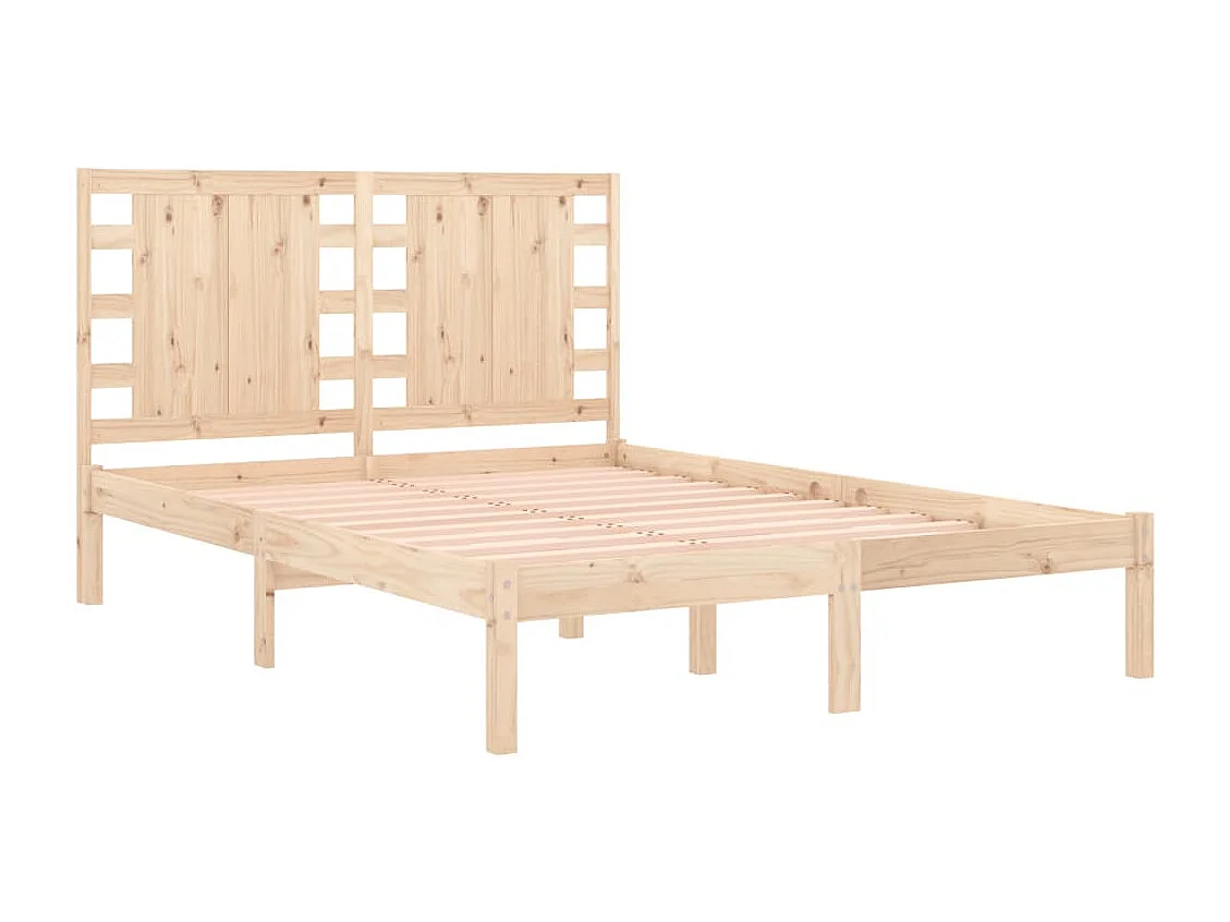 Lit double | Lit adulte | Cadre de lit 200x200 cm bois massif de pin