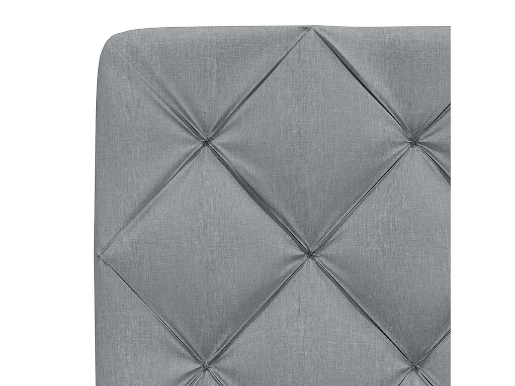 Lit double | Lit adulte | Cadre de lit gris clair 140x200 cm tissu