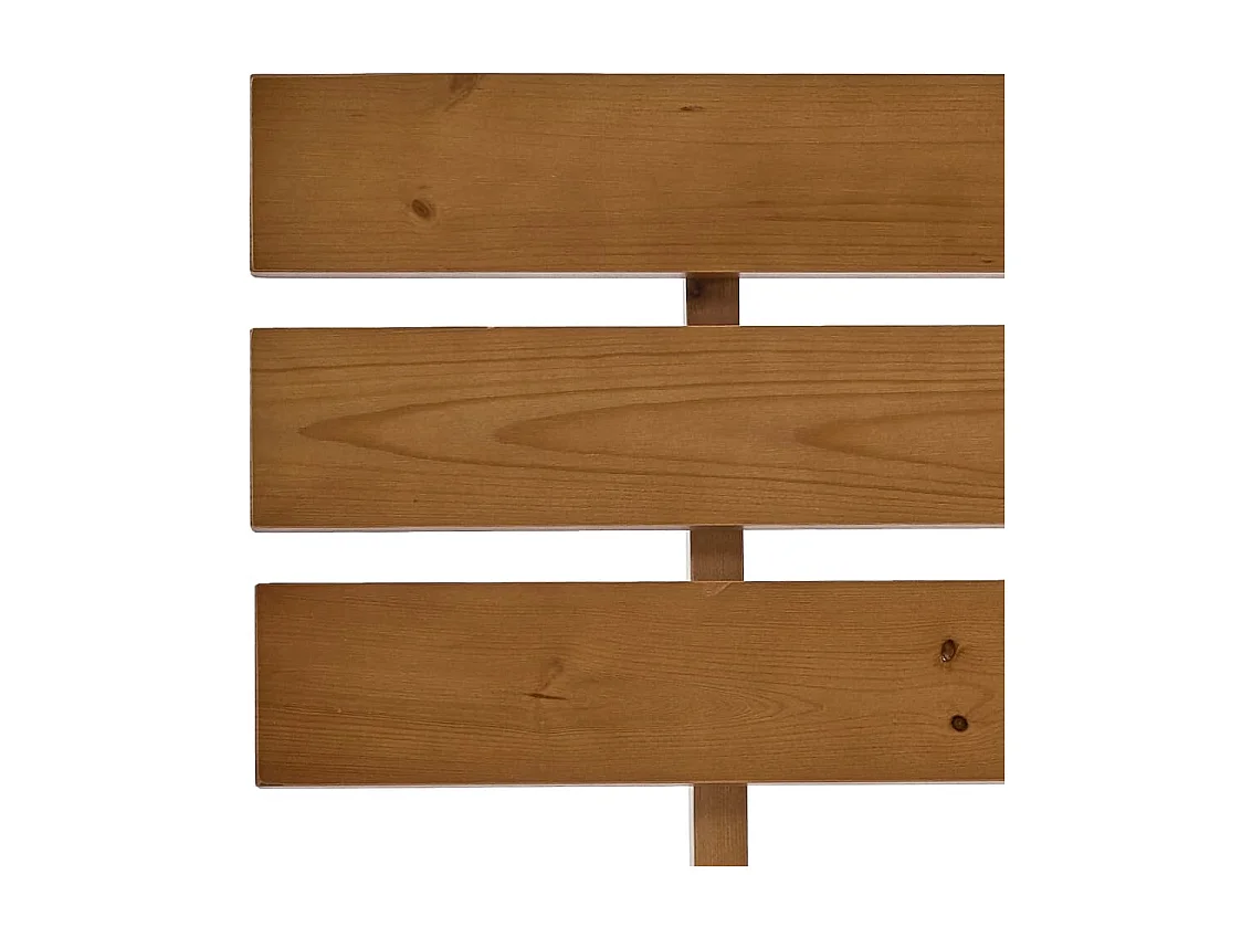 Lit double | Lit adulte | Cadre de lit marron miel 180x200cm bois massif pin