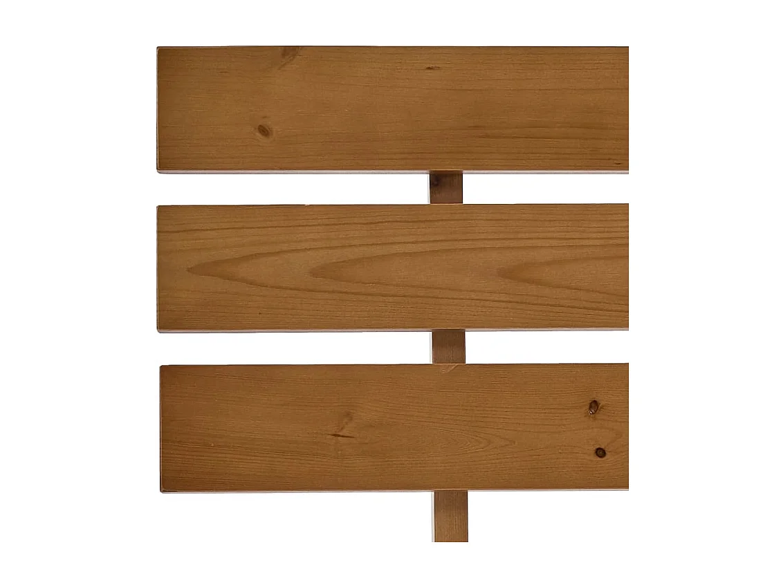 Lit double | Lit adulte | Cadre de lit marron miel 180x200cm bois massif pin