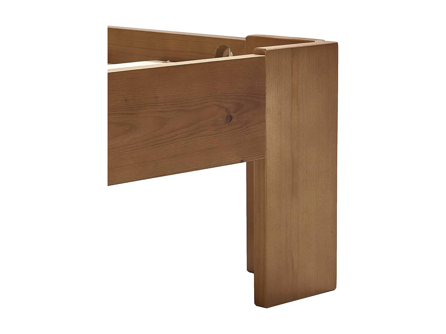 Lit double | Lit adulte | Cadre de lit marron miel 180x200cm bois massif pin