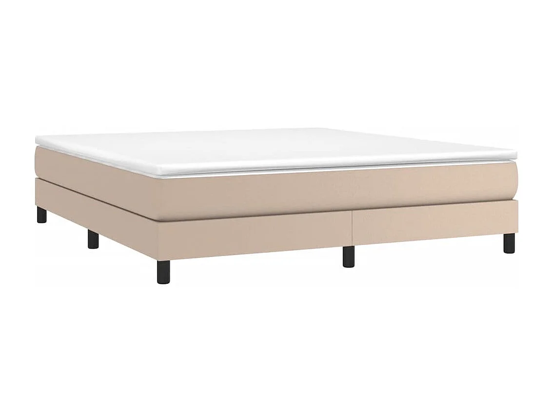 Lit double | Lit adulte | Cadre de lit cappuccino 160x200 cm similicuir
