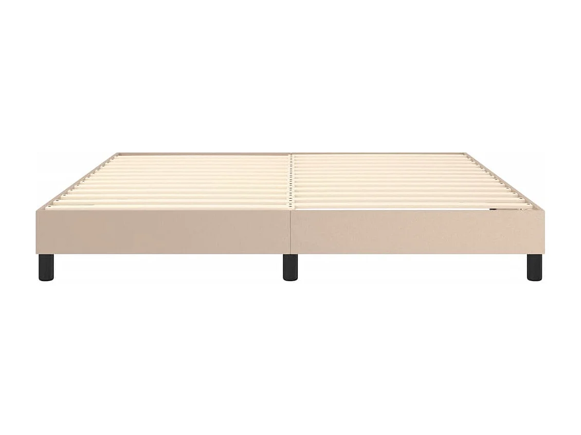 Lit double | Lit adulte | Cadre de lit cappuccino 160x200 cm similicuir