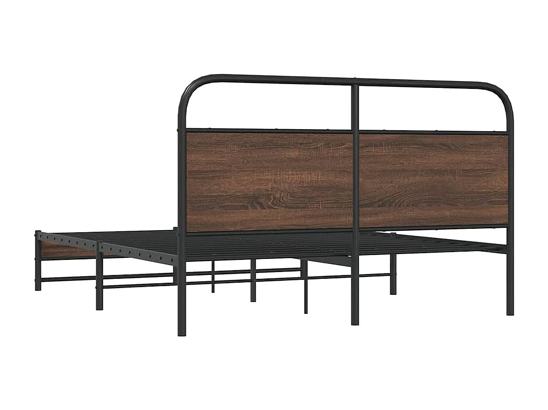 Lit double | Lit adulte | Cadre de lit 150x200 cm chêne marron