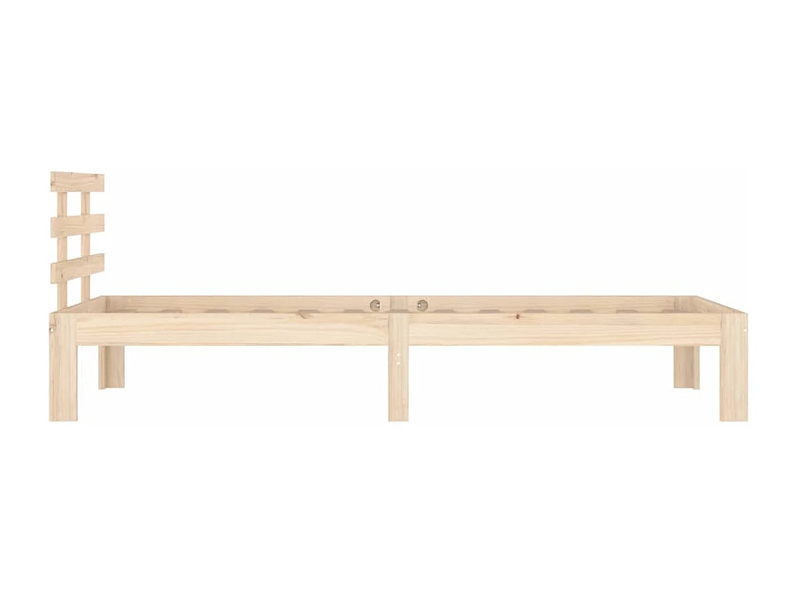 Lit simple | Lit adulte, enfant | Cadre de lit bois massif 90x200 cm