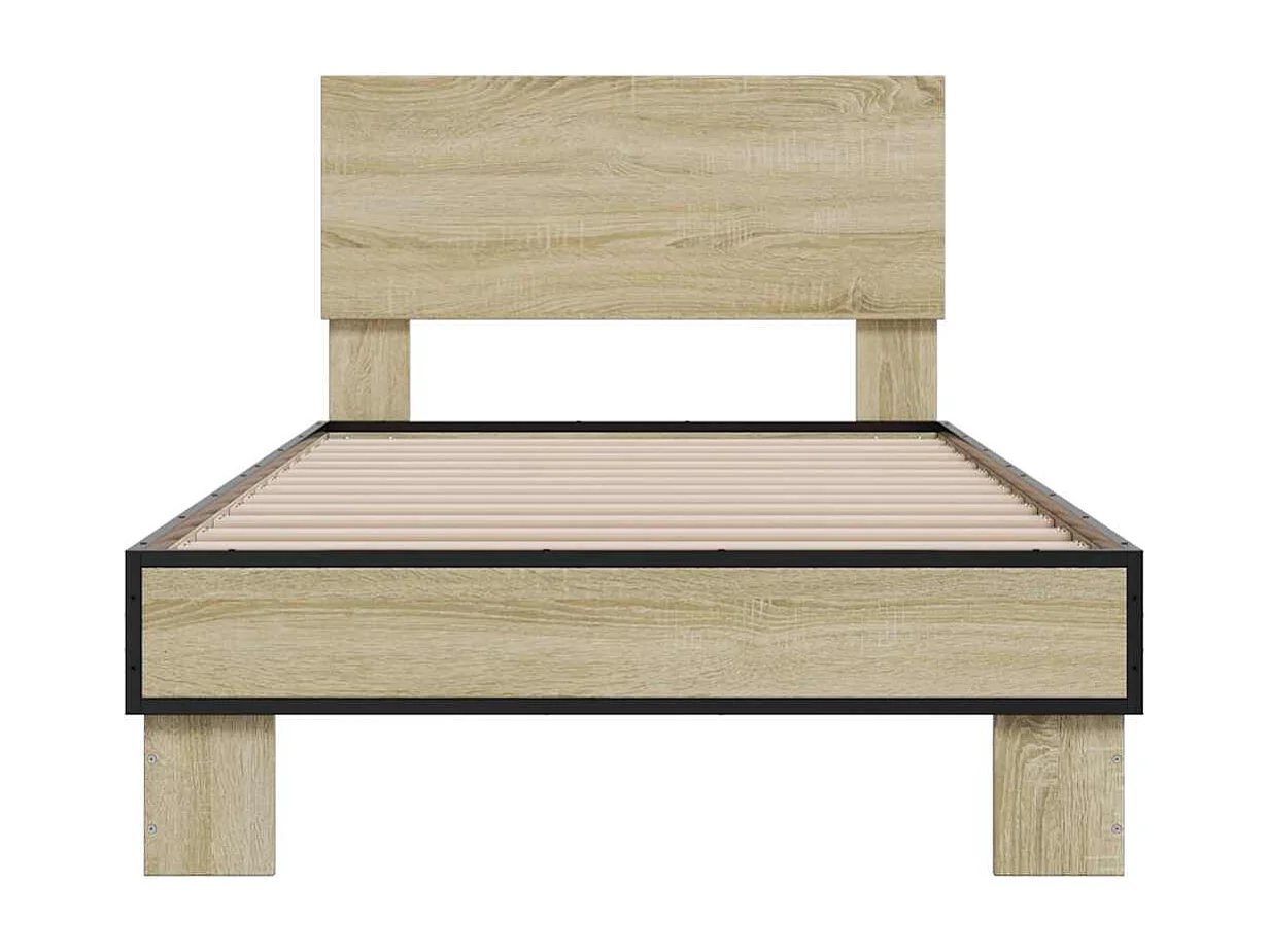 Lit simple | Lit adulte, enfant | Cadre de lit chêne sonoma 75x190 cm