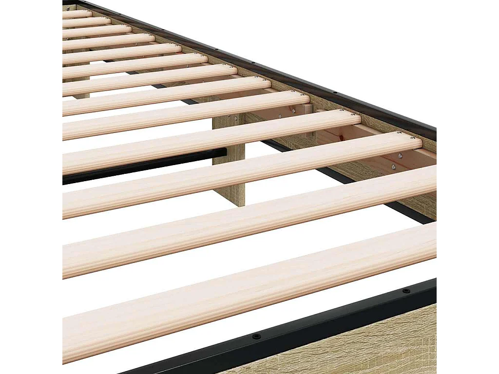 Lit simple | Lit adulte, enfant | Cadre de lit chêne sonoma 75x190 cm