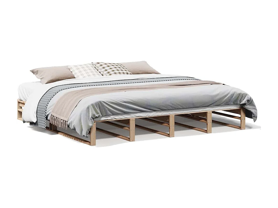 Lit double | Lit adulte | Cadre de lit 180x200 cm bois massif de pin