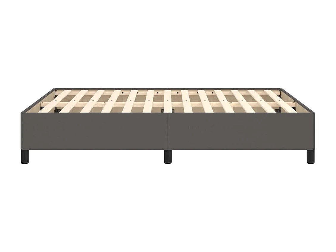 Lit double | Lit adulte | Cadre de lit gris 140x200 cm similicuir