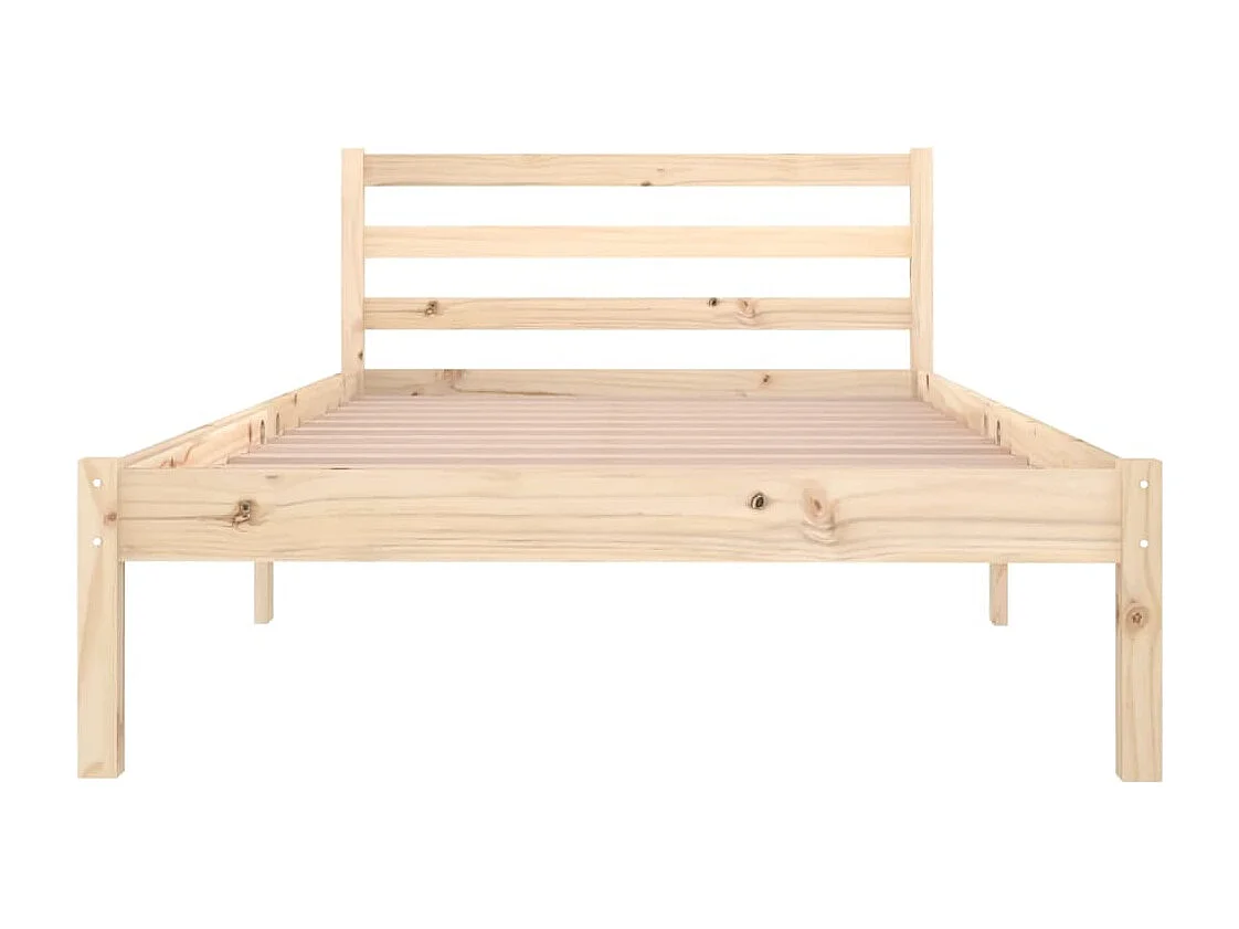 Lit simple | Lit adulte, enfant | Cadre de lit bois massif de pin 100x200 cm