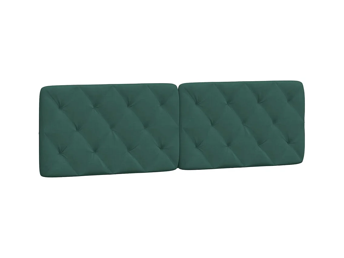 Lit double | Lit adulte | Cadre de lit avec lumières LED vert foncé 160x200 cm velours