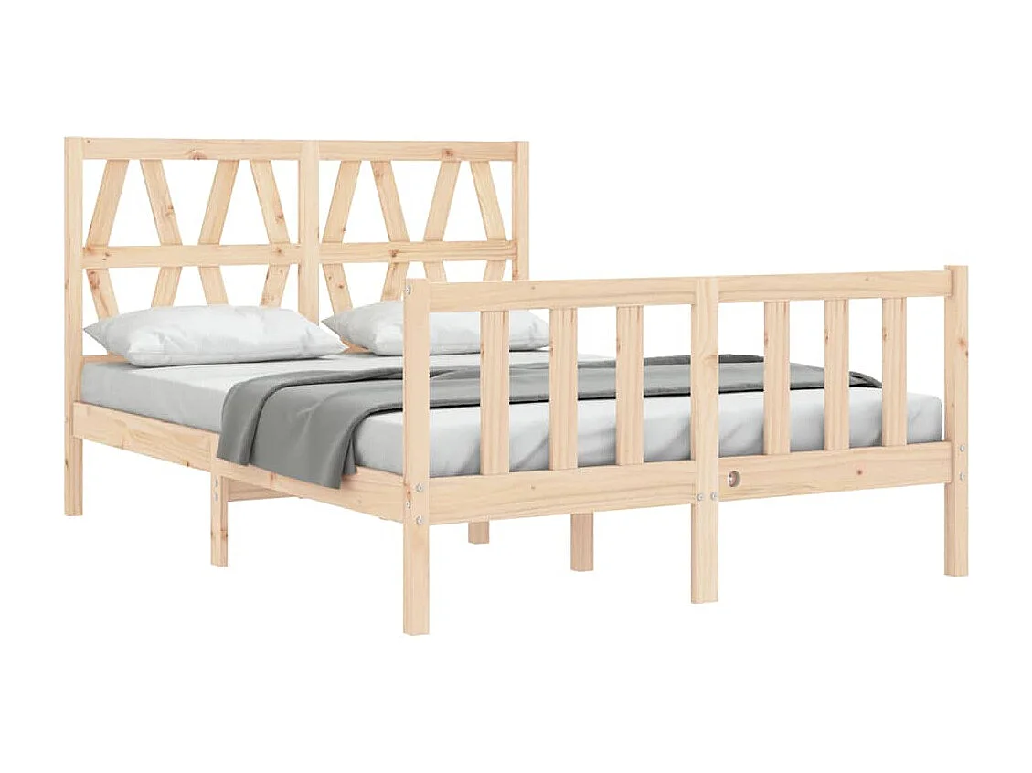 Lit simple | Lit adulte, enfant | Cadre de lit bois de pin massif 120x190 cm