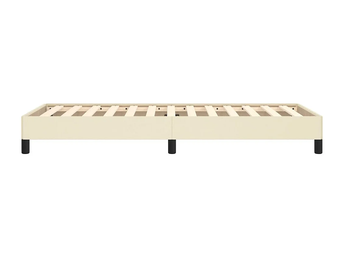 Lit simple | Lit adulte, enfant | Cadre de lit crème 80x200 cm similicuir