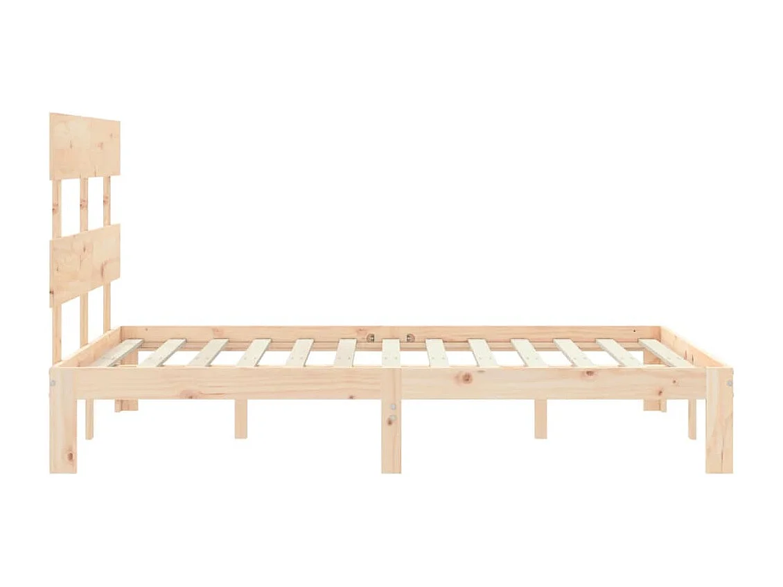Lit double | Lit adulte | Cadre de lit 140x200 cm bois massif de pin
