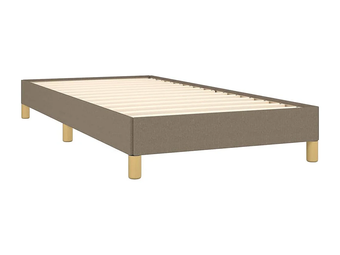 Lit simple | Lit adulte, enfant | Cadre de lit taupe 90x190 cm tissu