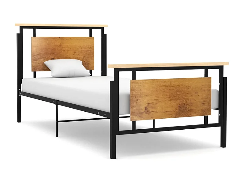 Lit simple | Lit adulte, enfant | Cadre de lit métal 90x200 cm