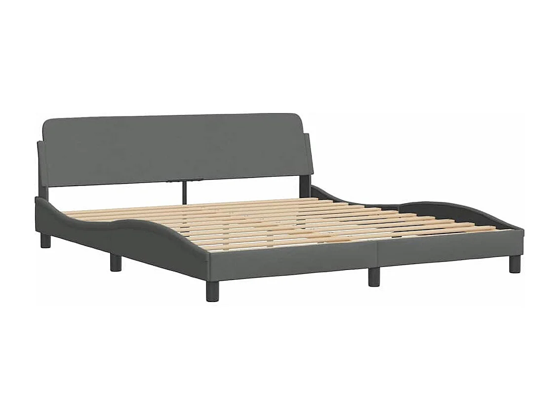 Letto per adulti | Letto matrimoniale | Giroletto con LED senza Materasso 180x200 cm Tessuto