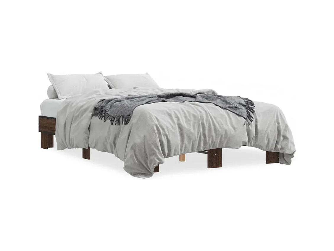 Lit double | Lit adulte | Cadre de lit chêne marron 140x190 cm