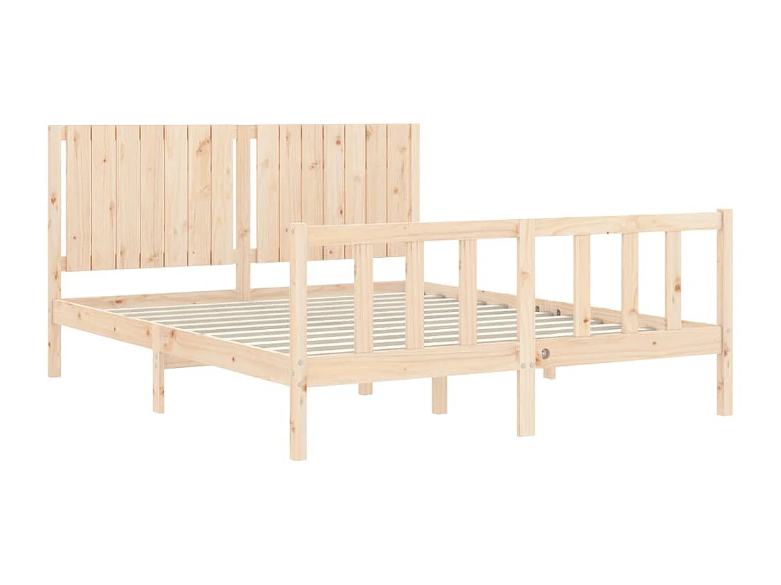 Lit double | Lit adulte | Cadre de lit 160x200 cm bois massif de pin