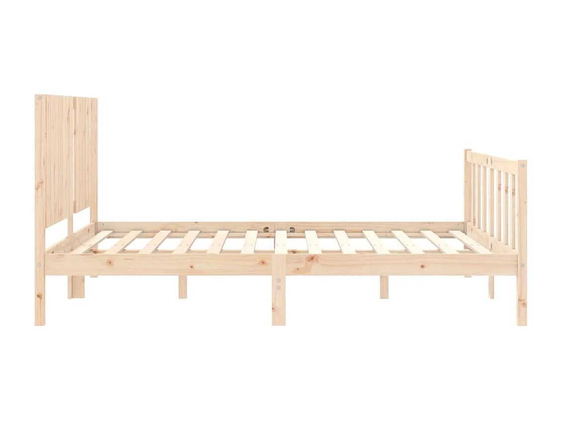 Lit double | Lit adulte | Cadre de lit 160x200 cm bois massif de pin