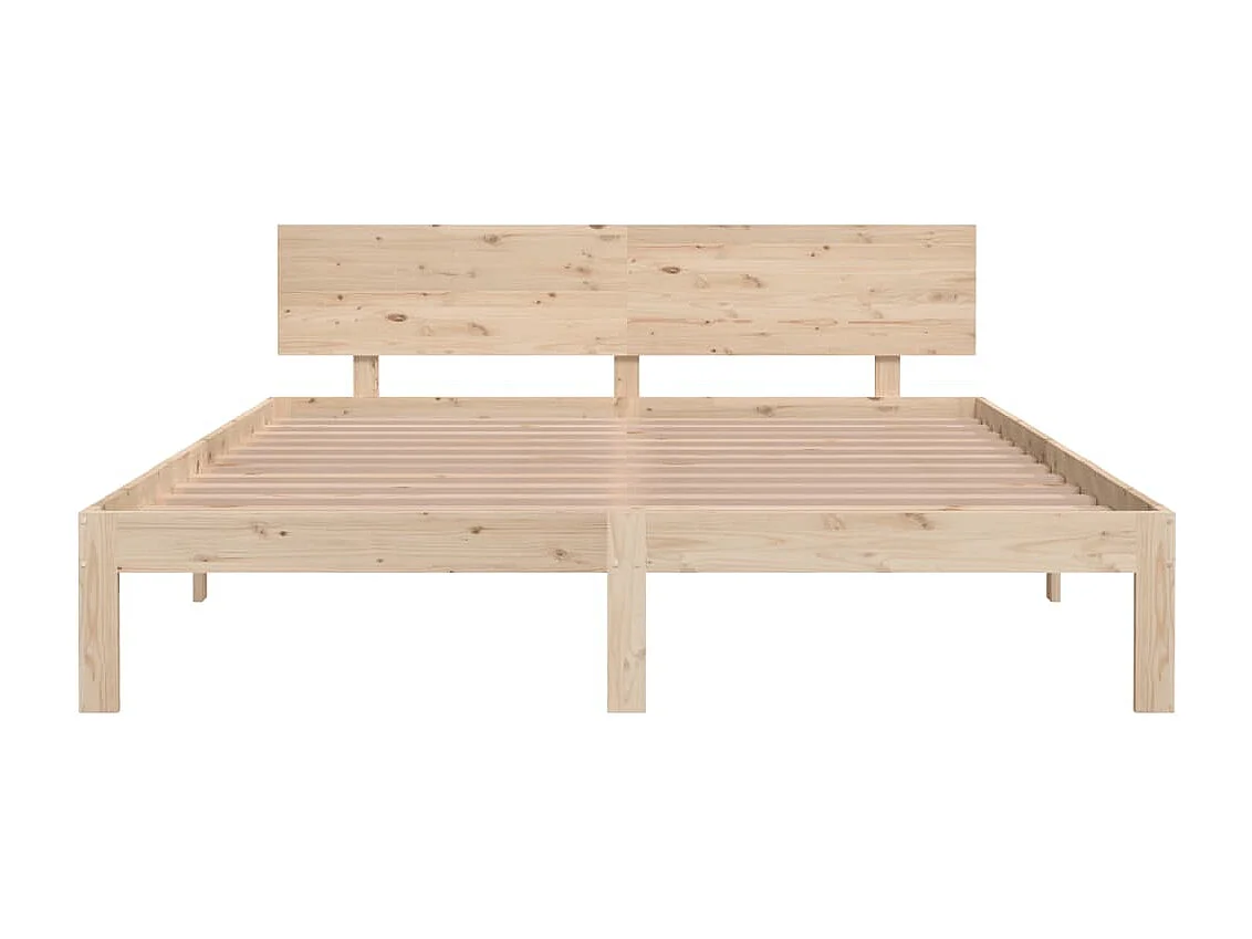Lit double | Lit adulte | Cadre de lit bois massif de pin 160x200 cm