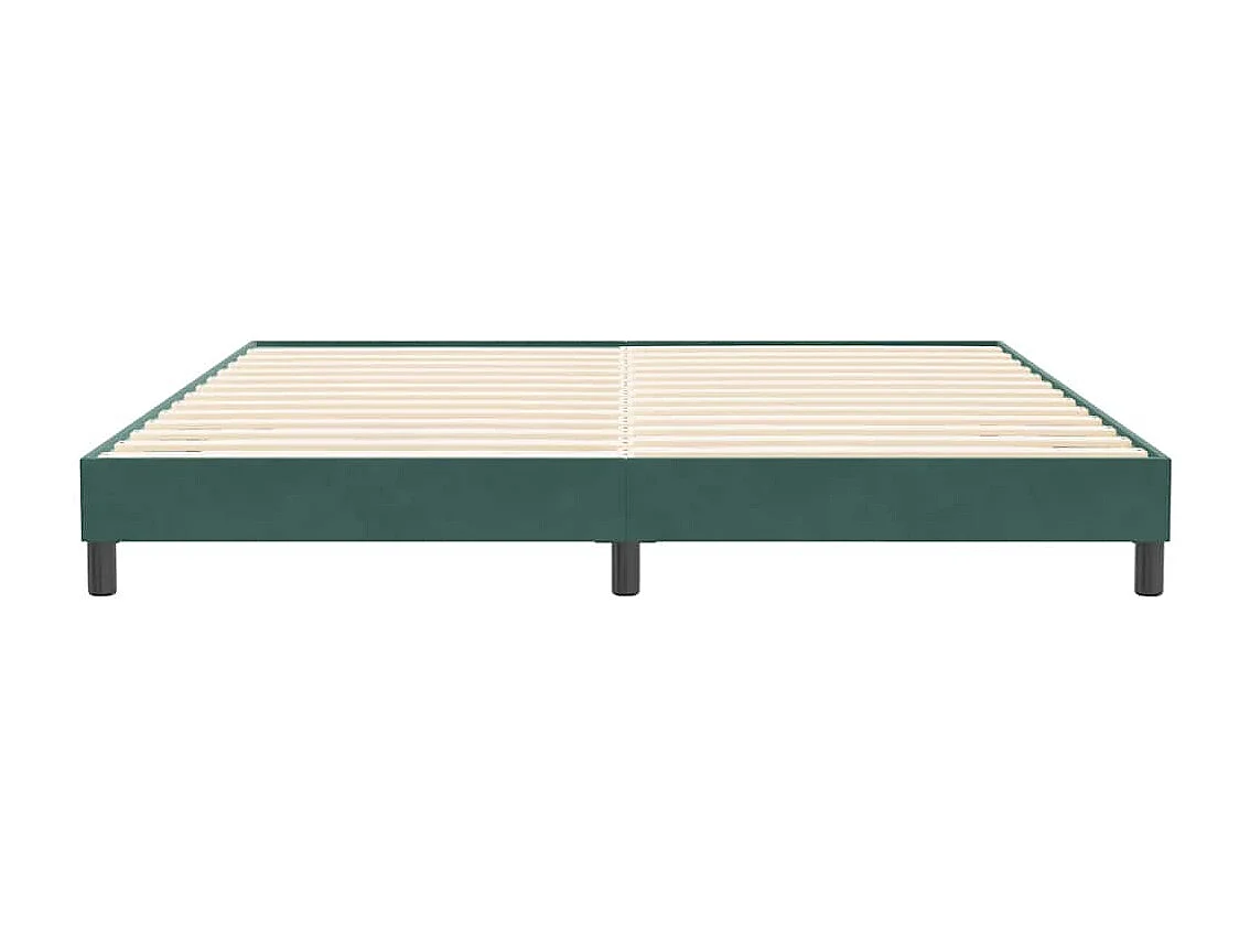 Lit double | Lit adulte | Cadre de lit vert foncé 200x210 cm velours