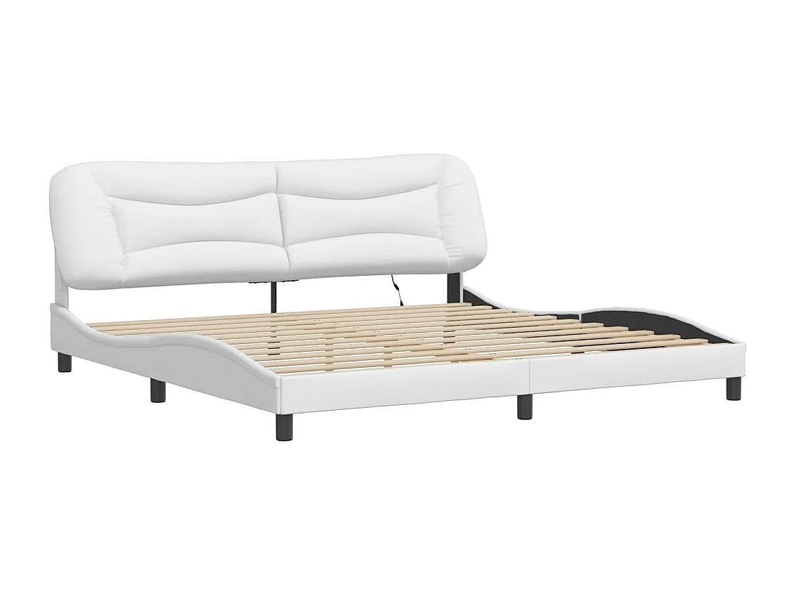 Lit double | Lit adulte | Cadre de lit avec LED blanc 200x200 cm