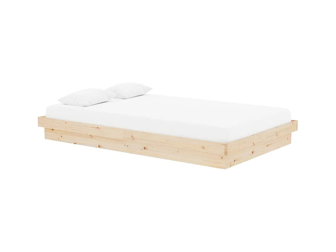 Letto per adulti | Letto singolo | Giroletto in Legno Massello 120x200 cm
