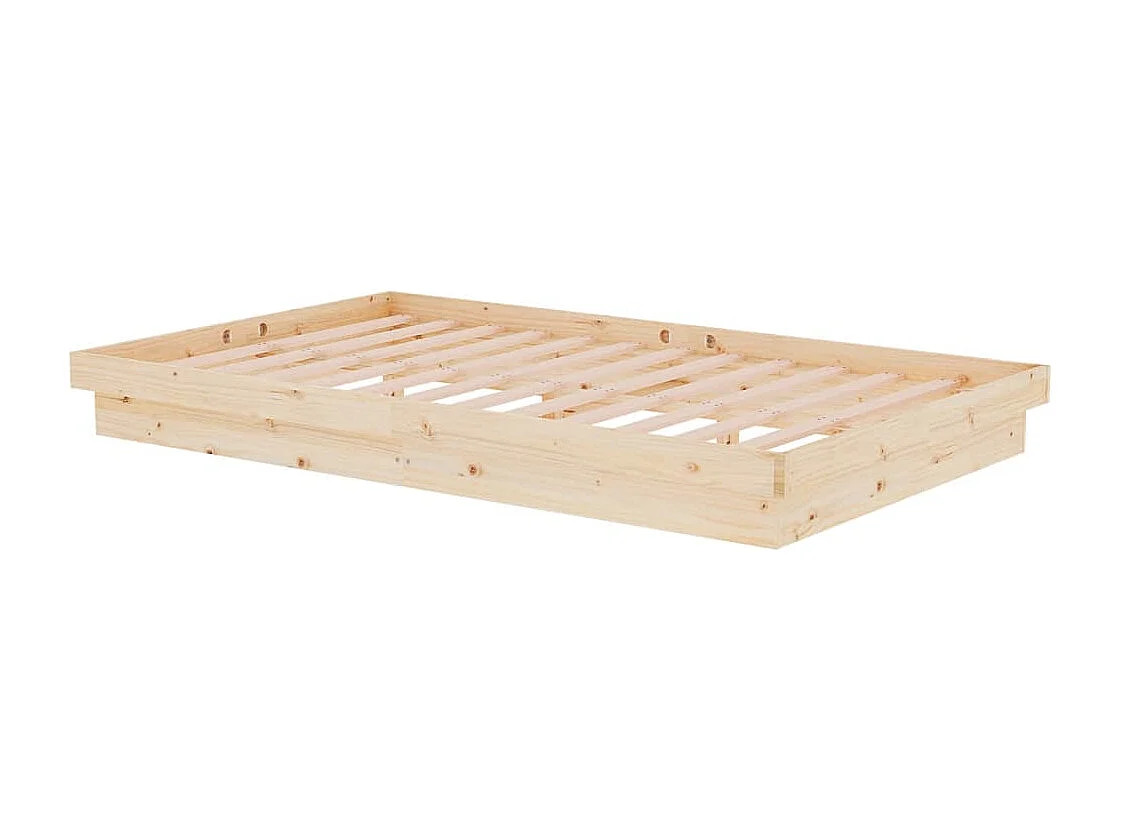 Lit simple | Lit adulte, enfant | Cadre de lit Bois massif 120x200 cm