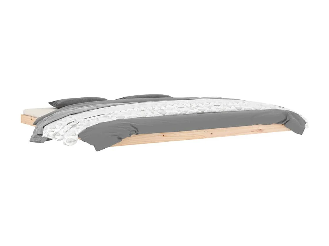 Lit double | Lit adulte | Cadre de lit 200x200 cm bois massif de pin