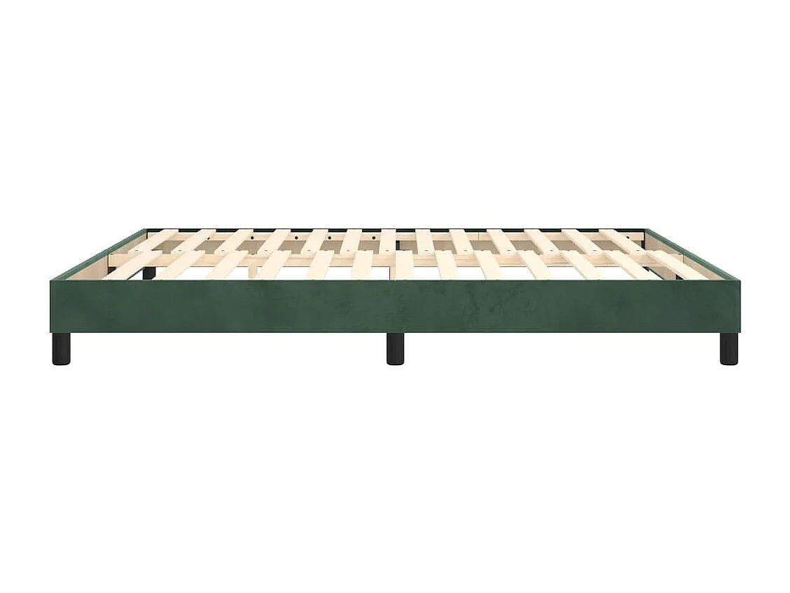 Lit double | Lit adulte | Cadre de lit vert foncé 180x200 cm velours
