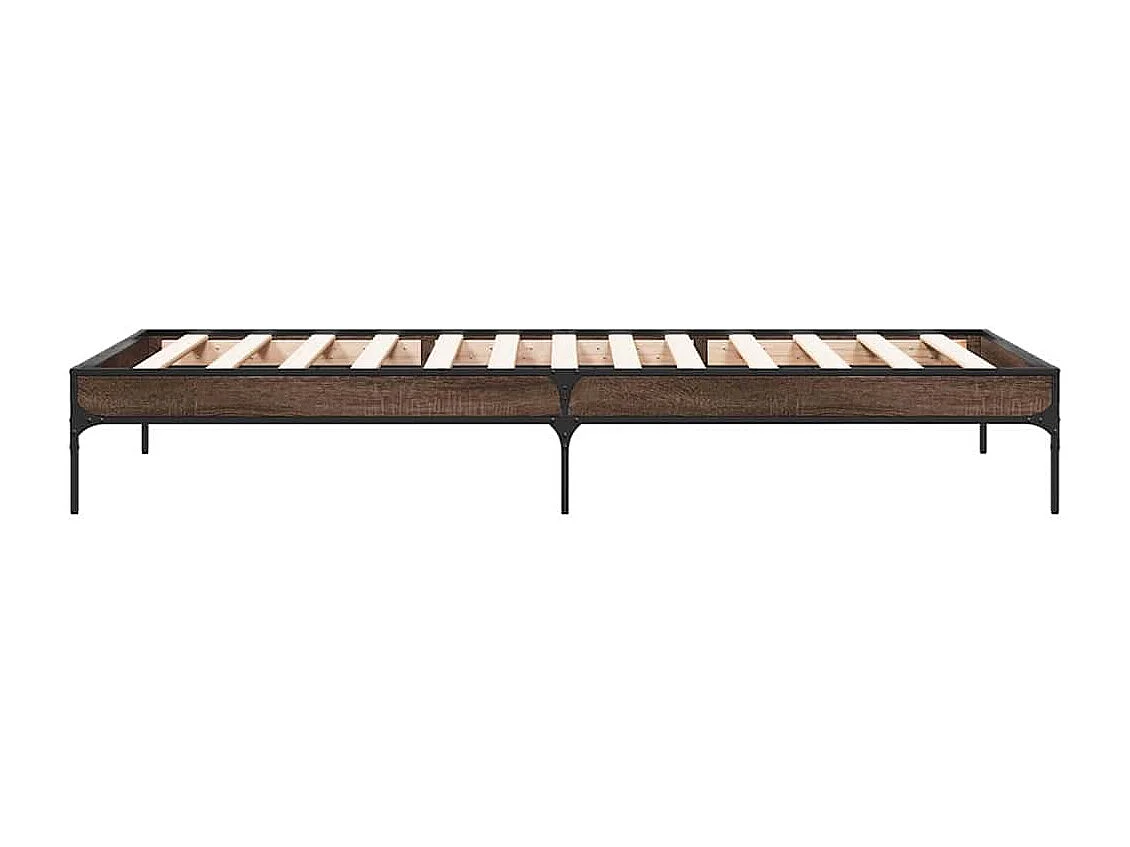 Lit simple | Lit adulte, enfant | Cadre de lit chêne marron 75x190 cm