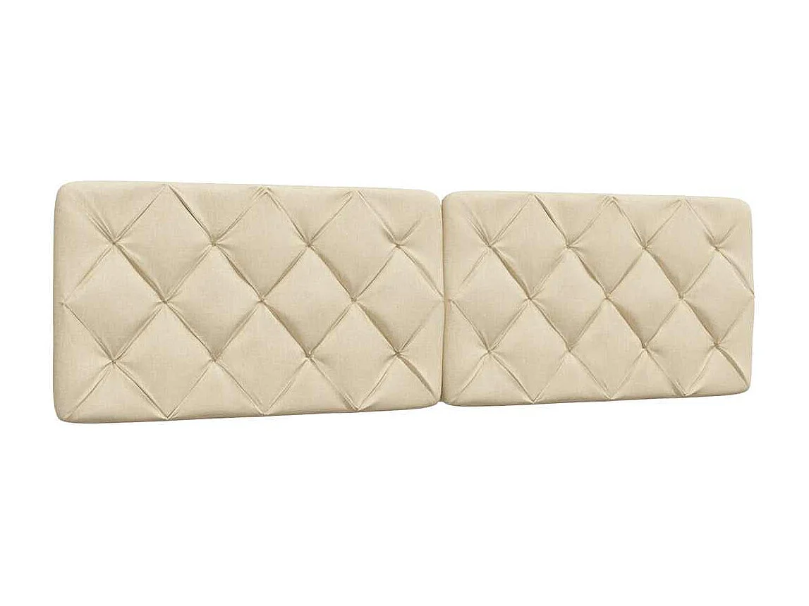 Letto per adulti | Letto matrimoniale | Giroletto con LED senza Materasso Crema 180x200 cm in Tessuto