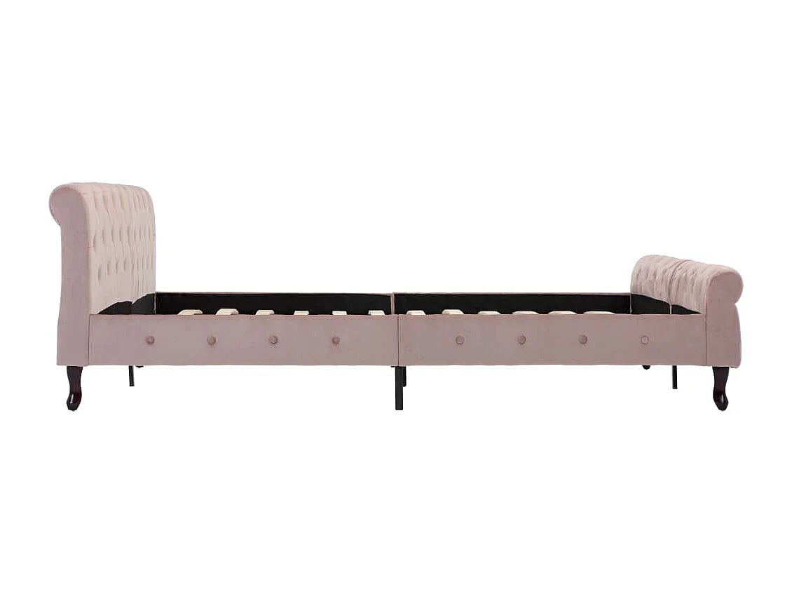 Lit double | Lit adulte | Cadre de lit Rose Velours 180x200 cm