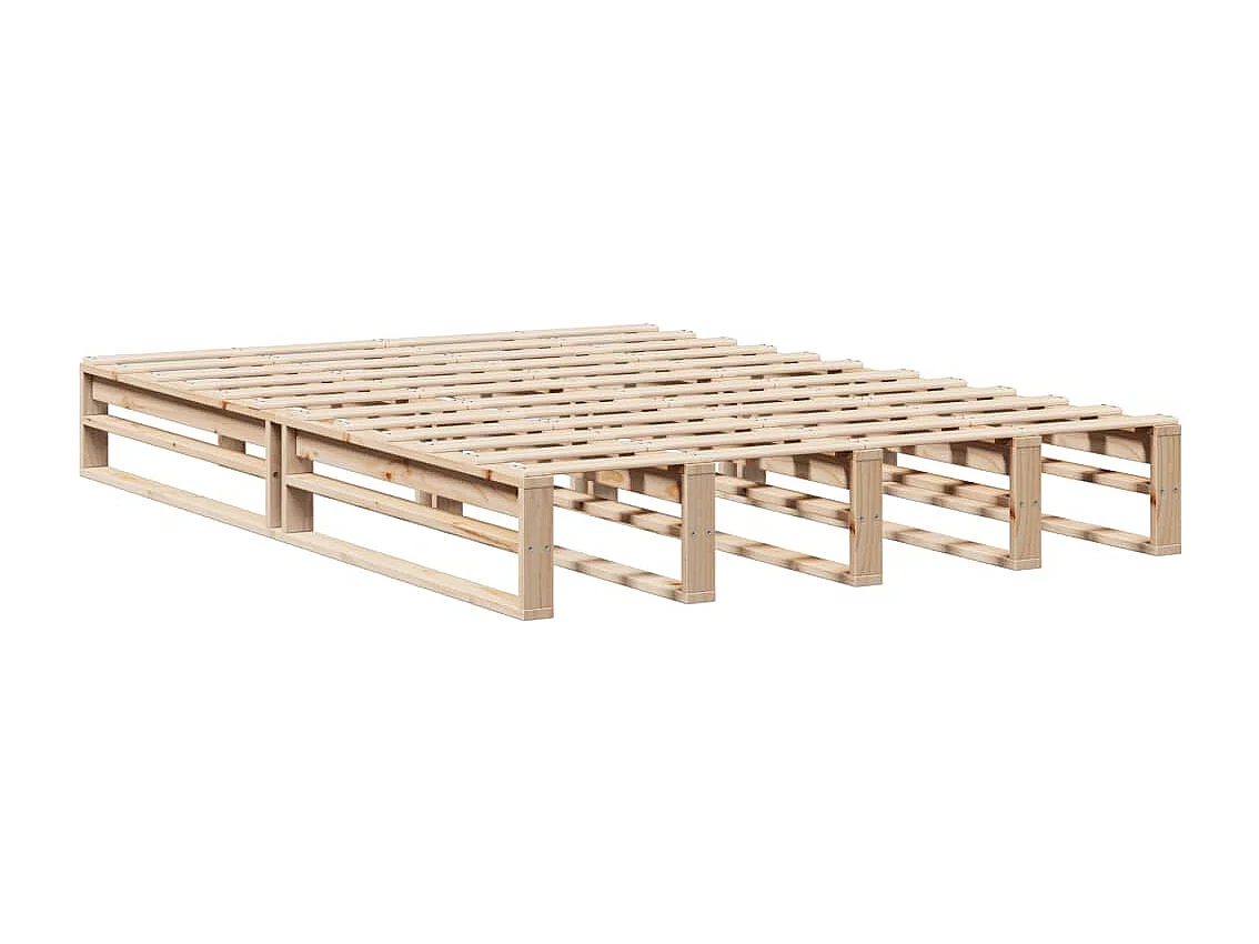 Lit double | Lit adulte | Cadre de lit 135x190 cm bois de pin massif