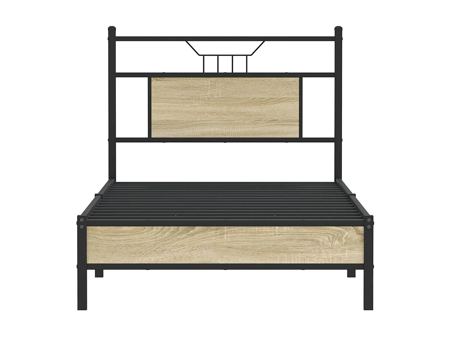 Letto per adulti | Letto singolo | Giroletto senza Materasso Rovere Sonoma 75x190 cm in Truciolato