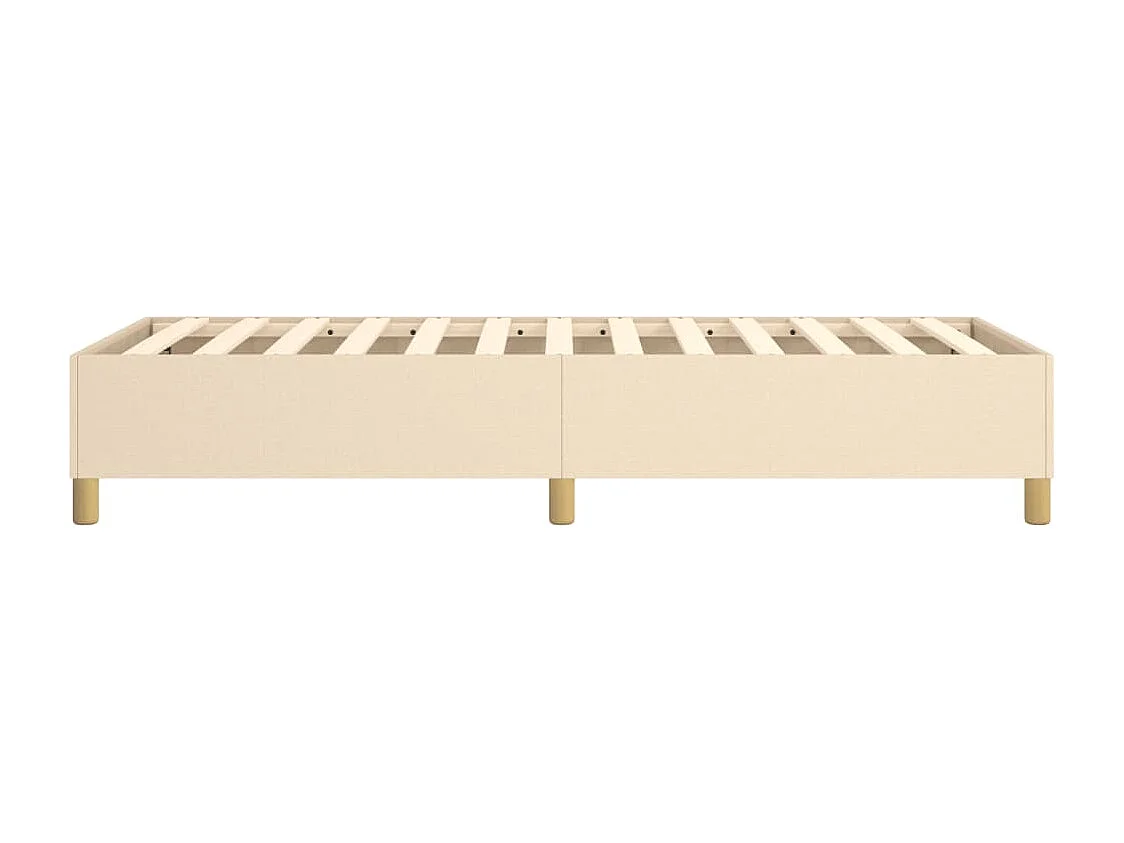 Lit simple | Lit adulte, enfant | Cadre de lit crème 90x190 cm tissu