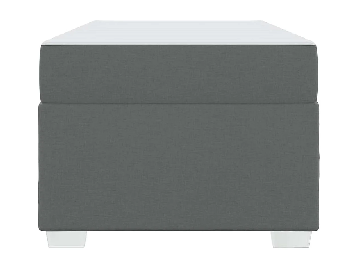 Lit simple | Lit adulte, enfant | Cadre de lit Gris foncé 90x200 cm tissu